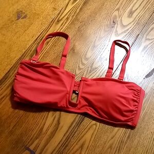 Andie Bikini Womens Top LARGE Swim ORANGE RUST NEW The Cartagena Top Vacation